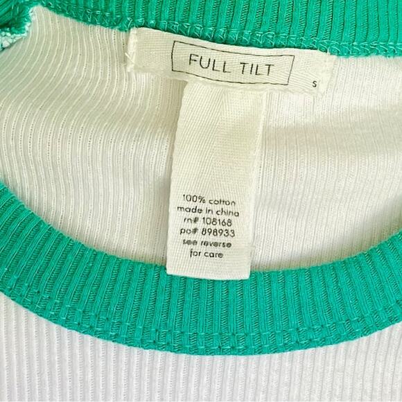 Full Tilt Cropped Baby Tee Beverly Hills Tennis Club Women’s S 90s Tenniscore - Picture 8 of 11